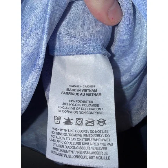 Nike Dri-FIT Mens Large Blue White Tie Dye Hoodie Sweatshirt Swoosh Logo - Picture 4 of 7